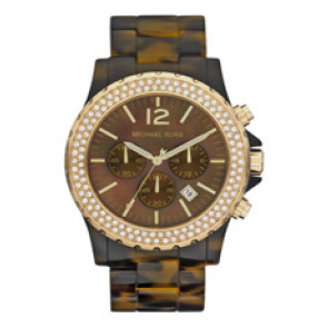 Watch strap Michael Kors MK5557 Steel Brown 24mm