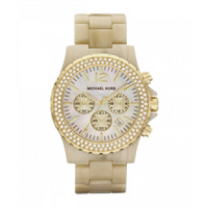 Watch strap Michael Kors MK5558 Plastic Beige 24mm