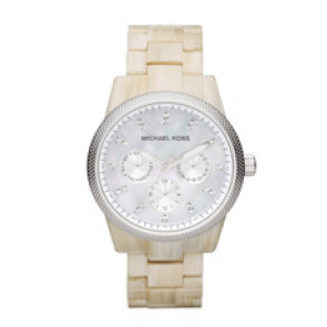 Watch strap Michael Kors MK5625 Plastic Beige 18mm
