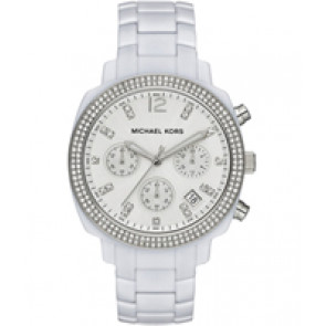 Watch strap Michael Kors MK5822 Plastic White 18mm