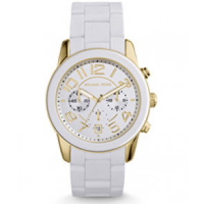 Watch strap Michael Kors MK5889 Silicone White 22mm