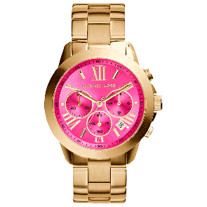 Watch strap Michael Kors MK5924 Steel Gold toned 20mm