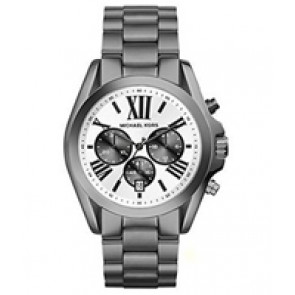 Watch strap Michael Kors MK5952 Steel Anthracite grey 22mm