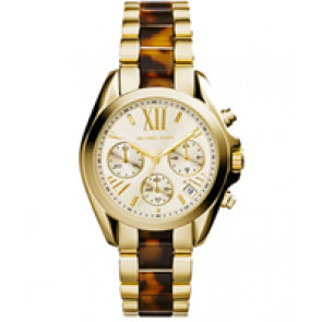Watch strap Michael Kors MK5973 Steel Gold Toned 18mm