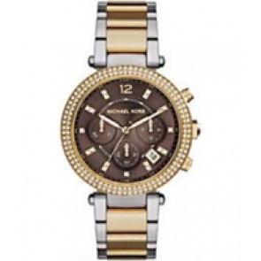 Watch strap Michael Kors MK6055 Steel Bi-color 16mm