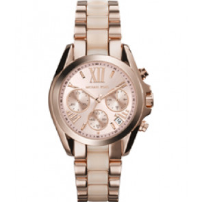 Watch strap Michael Kors MK6066 Stainless steel Rosé 18mm