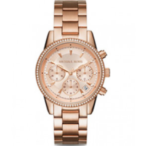 Watch strap Michael Kors MK6077 Steel Rosé 18mm