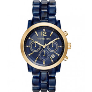 Watch strap Michael Kors MK6236 Plastic Blue 22mm