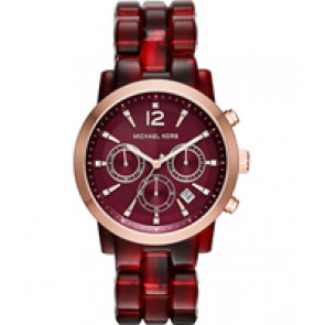 Watch strap Michael Kors MK6237 Plastic Red 22mm