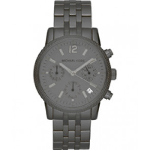 Watch strap Michael Kors MK6259 Stainless steel Anthracite grey 18mm