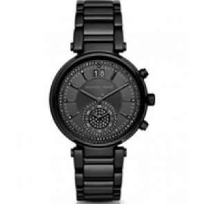 Watch strap Michael Kors MK6297 Steel Black 20mm