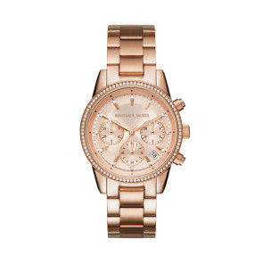 Watch strap Michael Kors MK6357 Steel Rosé 18mm