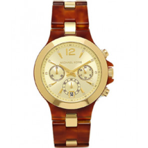 Watch strap Michael Kors MK6386 Plastic Brown 20mm