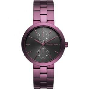 Watch strap Michael Kors MK6415 Steel Purple 18mm