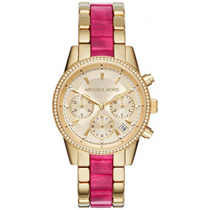 Watch strap Michael Kors MK6517 Steel Pink 18mm