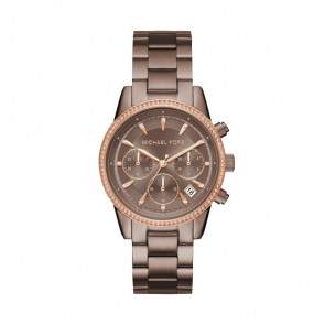 Watch strap Michael Kors MK6529 Steel Brown 18mm