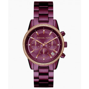Watch strap Michael Kors MK6542 Steel Purple 18mm