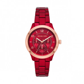 Watch strap Michael Kors MK6594 Steel Red 18mm