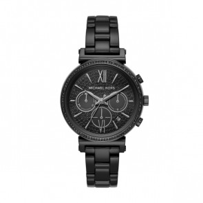 Watch strap Michael Kors MK6632 Steel Black 16mm