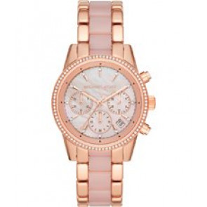 Watch strap Michael Kors MK6769 Stainless steel Rosé 18mm