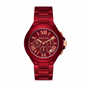 Watch strap Michael Kors MK7304 Steel Red 22mm