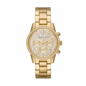 Watch strap Michael Kors MK7310 Steel Gold Toned 18mm