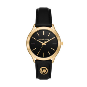 Watch strap Michael Kors MK7482 Leather Black 18mm