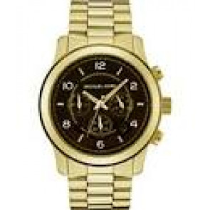 Watch strap Michael Kors MK8097 Steel Gold Toned 24mm