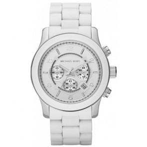 Watch strap (Strap + Case combination) Michael Kors MK8108 Silicone White 24mm