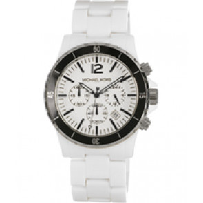 Watch strap Michael Kors MK8127 Plastic White 23mm