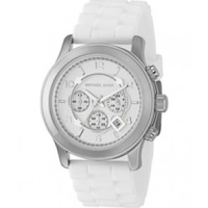 Watch strap Michael Kors MK8134 Silicone White 24mm