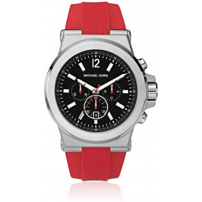 Watch strap Michael Kors MK8169 Rubber Red 13mm