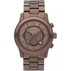 Watch strap Michael Kors MK8204 Stainless steel Brown 24mm