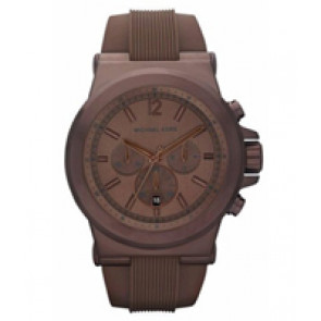 Watch strap Michael Kors MK8216 Silicone Brown 22mm
