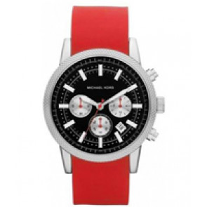 Watch strap Michael Kors MK8239 Silicone Red 22mm