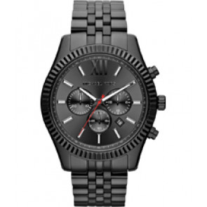 Watch strap Michael Kors MK8320 Steel Black 22mm
