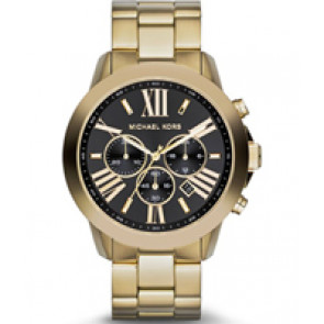 Watch strap Michael Kors MK8335 Steel Gold Toned 24mm