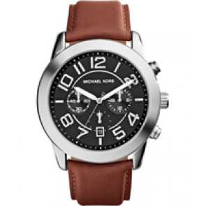 Watch strap Michael Kors MK8359 Leather Brown 24mm