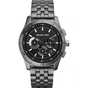 Watch strap Michael Kors MK8374 Stainless steel Anthracite grey 22mm