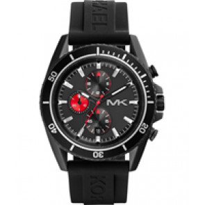 Watch strap Michael Kors MK8377 Silicone Black 24mm