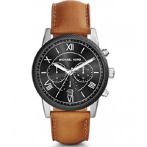 Watch strap Michael Kors MK8394 Leather Brown 22mm