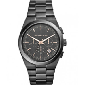 Watch strap Michael Kors MK8403 Steel Anthracite grey 27mm