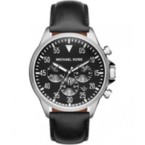 Watch strap Michael Kors MK8442 Leather Black 22mm