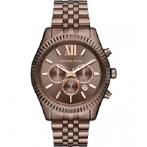 Watch strap Michael Kors MK8522 Steel Brown 22mm