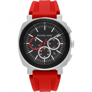 Watch strap Michael Kors MK8552 Silicone Red 26mm
