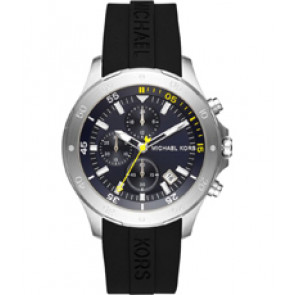 Watch strap Michael Kors MK8567 Silicone Black 22mm