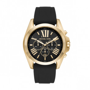 Watch strap Michael Kors MK8578 Silicone Black 24mm