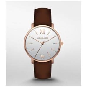 Watch strap Michael Kors MK8700 Leather Brown 20mm