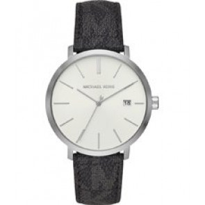 Watch strap Michael Kors MK8763 Leather Anthracite grey 20mm