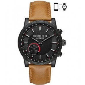 Watch strap Michael Kors MKT4026 Leather Brown 22mm